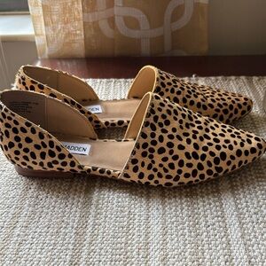 Steve Madden Cow Hair Animal Print Flats Size 6.5